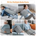 thumbnail image 5 of Heating Pad for Back Pain Relief & Period Cramps, Electric Heating Pad with 9 Heat Levels 4 Timer Settings, 11.8x23.6 Inch Soft Heated Pad, Machine Washable Auto Shut Off, 5 of 10