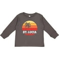 thumbnail image 3 of Inktastic St Lucia Vacation Travel Cruise Boys or Girls Long Sleeve Toddler T-Shirt, 3 of 5