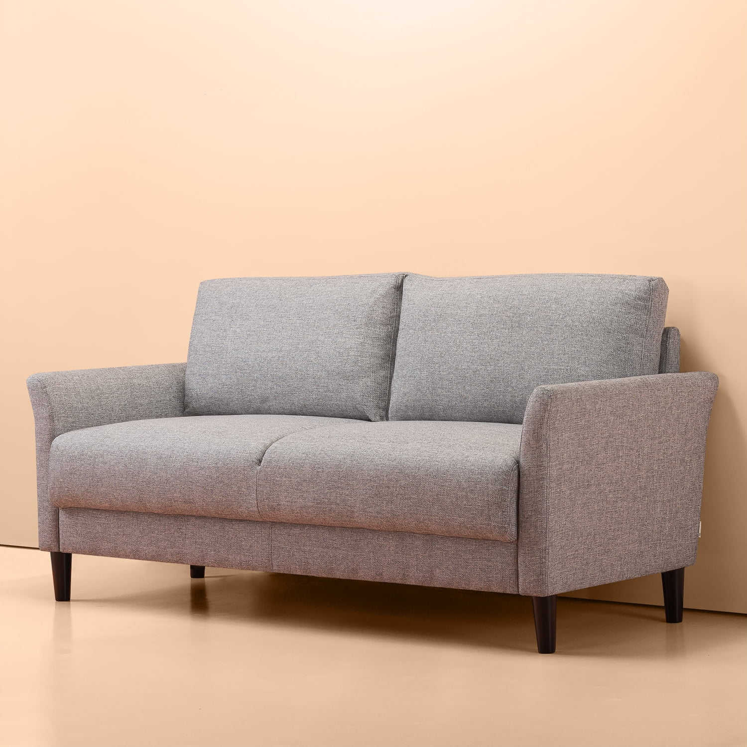 Zinus Jackie Indoor Fabric Sofa Couch, Soft Grey