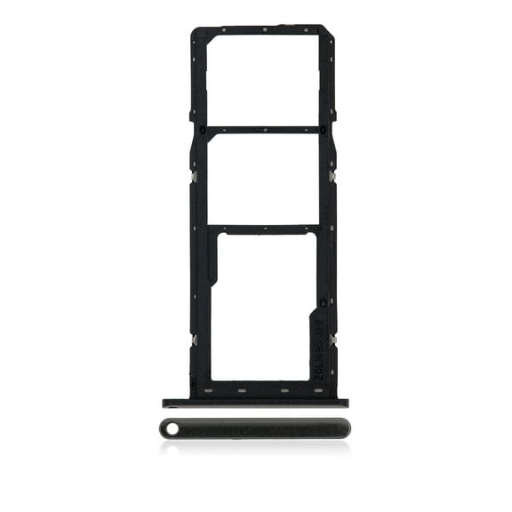 Replacement Dual Sim Card Tray Compatible For Samsung Galaxy A01 (A015 / 2020) (Black)