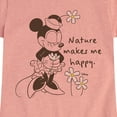 thumbnail image 3 of Disney - Minnie Nature Makes Me Happy - Toddler & Youth Girls Short Sleeve Graphic T-Shirt, 3 of 5