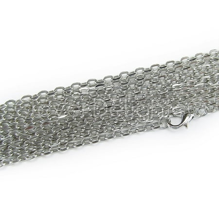 - 20 Pack - CleverDelights Cable Chain Necklaces - 24