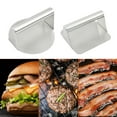 thumbnail image 3 of Hamburguesa Prensa de acero inoxidable No-palo Hamburguesa Hamburguesa Anticorrosión Patty Hacer Gadgets Squeeze Grasa A la parrilla Utensilio Round Methold HA009885-01B, 3 of 6