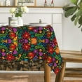 thumbnail image 4 of Mexico Rectangular Tablecloth 60×84 Inch, Cinco De Mayo Fiesta Design Washable Table Cover for Party Picnic Dinner Decor, 4 of 6