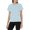 Light Blue Ditsy, variant on Women's Casual Crewneck T-Shirts Short Sleeve All-Over Abstract Wildflower Summer Tee Shirts