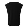 thumbnail image 3 of Bcfgryg Tank Top Men's Sleeveless Deep V Neck T Shirt Men Summer Leisure Loose Sand Beach Tops Lightweight Men's Vest, 3 of 4