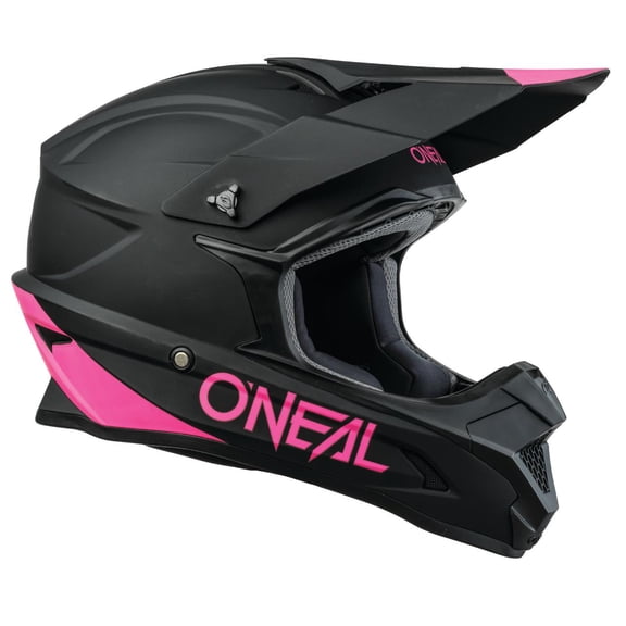 Oneal 2022 Womens 1 SRS Offroad Helmet Black/Pink X-Large