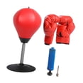 thumbnail image 4 of Reacción de boxeo Equipo de bola Bolsillo de boxeo para entrenamiento de gimnasio en casa Adultos Rojo, 4 of 7