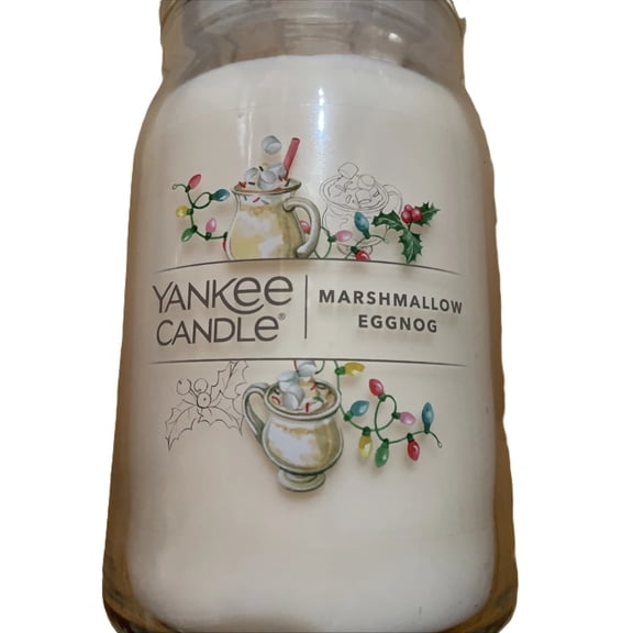 Yankee Candle Holiday Bright Lights Collection - Marshmallow Eggnog - Large 2-Wick Signature Tumbler Candle