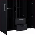 thumbnail image 2 of Chests & Wardrobes, Modern Black 2-Door Armoire with 2 Drawers | Wenge | Wood, 2 of 6