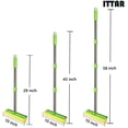 thumbnail image 3 of ITTAR Window Squeegee with 58" Extension Pole, Window Cleaning Tools, 10" Sponge Car Windshield Squeegee - Green, 3 of 8