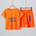thumbnail image 2 of Emy Dola Multi-Colors Toddler Boys Outfits Short Sleeve Suit Summer Sports Suit Girls Basketball T Shirt + Shorts Football Suit Sets Outfits,2-Piece,, 2 of 6