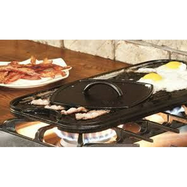 Lodge L8RFIP Presse à griller en fonte assaisonnée Noir 20,3 cm