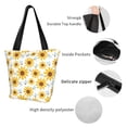 thumbnail image 6 of Kdxio Sunflowers Women Reusable Grocery Bags Foldable Ripstop,Reusable Shopping Bags for Shopping,Gym,Gift, 6 of 8