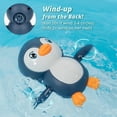 thumbnail image 3 of Baby bath water toy - Bath Toys Wind up Backstroke Swimming Penguins for Kids (Blue), 3 of 4