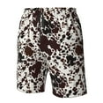 thumbnail image 4 of Cauagu Cow Skin Print Men's Swim Trunks,Hawaiian Bathing Suit Swimsuits Beach Shorts with Pockets for Men Quick Dry Swimming Board Shorts-Medium, 4 of 6