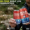 thumbnail image 5 of Aqua Emergency Purified Drinking Water 12 fl oz (355mL) Canned Emergency Water with 50 Years Shelf Life Ideal for Home Preparedness, Outdoor Storage, Survival Kits, Travel, Camping and Hiking 1 Case, 5 of 8