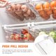 thumbnail image 4 of 1 caja de almacenamiento para cajón de refrigerador de PET transparente, caja de almacenamiento grande para organizar, 4 of 5