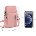 thumbnail image 7 of Lohol Lightweight Small Crossbody bags Cell Phone Purses Travel Pouch Shoulder Bag for Women（Pink）, 7 of 7