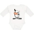 thumbnail image 3 of Inktastic New to the Herd Cute Cow Boys or Girls Long Sleeve Baby Bodysuit, 3 of 5