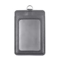 thumbnail image 1 of GOGO 10Pcs Vertical Horizontal 2 Sides PU ID Card Badge Holder Pouch Stock Case-vertical grey-10 Packs, 1 of 7