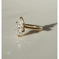 thumbnail image 4 of Cora Jewellery 2.5CT Marquise Moissanite Solitaire Engagement Ring For Women, 14K Yellow Gold, 4 of 6