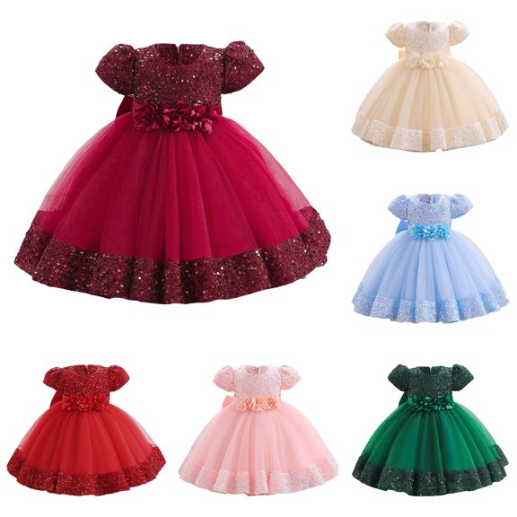 Kids Dress Sheer Mesh Modern Playful Colorful Mesh Tulle for Casual Charming Elegant Dress Set