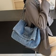 thumbnail image 4 of Women Woven Shoulder Bag Casual Solid Color Canvas Handbag Purse Beige, 4 of 6