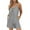 Gray, variant on Women's Summer Casual Breathable Sports Solid Color Camisole Romper Romper Shorts