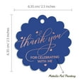thumbnail image 6 of Inkdotpot Rose Gold Foil Paper Hang Tags Thank You For Celebrating With Me Birthday Favor Tags 100 Piece, 6 of 6