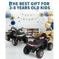 thumbnail image 3 of 12V Kids Electric Ride-On ATV Car with Remote Control – Spring Suspension, LED Lights, Wireless Music, Early Education – Battery-Powered 4-Wheeler Toy Vehicle for Toddlers & Kids Ages 3-8-pink, 3 of 6