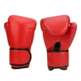thumbnail image 4 of Boxing Gloves, Fighting Mitts Compressed Sponge Effective Buffering PU Leather  For Fighting For Training For Boxing Red, 4 of 8