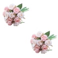 thumbnail image 2 of Rosas artificiales Ounissouiy 12 piezas tela de seda colorido, 2 of 5