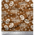 thumbnail image 3 of Soimoi Modal Satin Fabric Floral & Paisley Printed Craft Fabric by the Yard 42 Inch Wide, 3 of 3