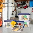 thumbnail image 7 of SimplyKleen 14.5 Gallon 58 Qt. Clear Storage Bin with Lid Plastic Storage Bin Clear, Stackable, Totes 4 Pack, 7 of 7