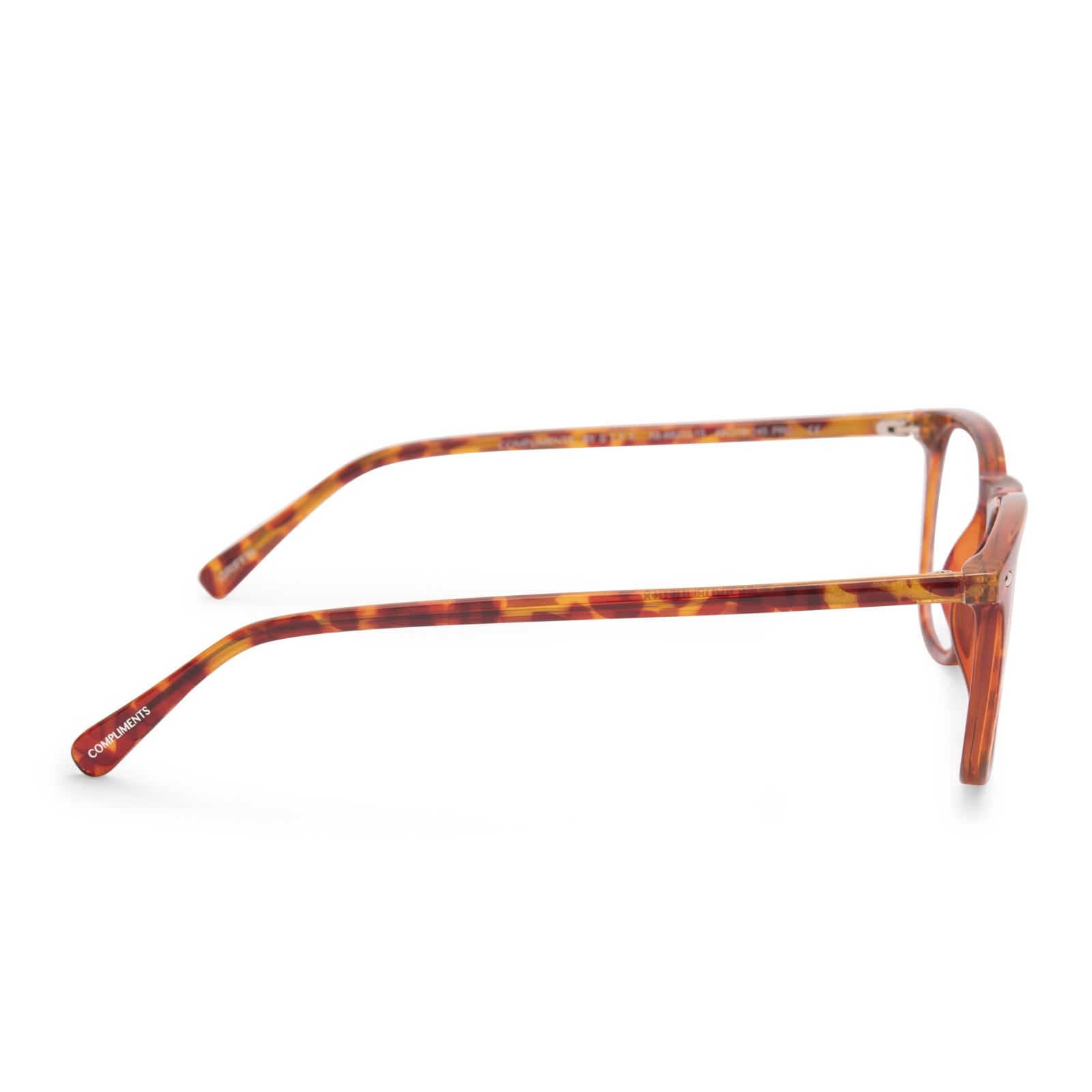 Compliments by DIFF Eyewear Griffin Blue Light Reading Glasses Amber Tortoise +2.0