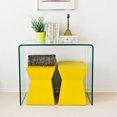 thumbnail image 3 of Heavenly Collection Console in Clear, Clear Glass Console, Un-tempered Glass Console, Bent Glass Console, Waterfall Console, Glass Console Table, 3 of 9