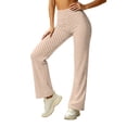 thumbnail image 2 of Nolissa Womens Polka Dots Yoga Pants High Waist Fleece Lined Trousers Buttery Soft Leggings Fashion Lounge Pants, 2 of 7