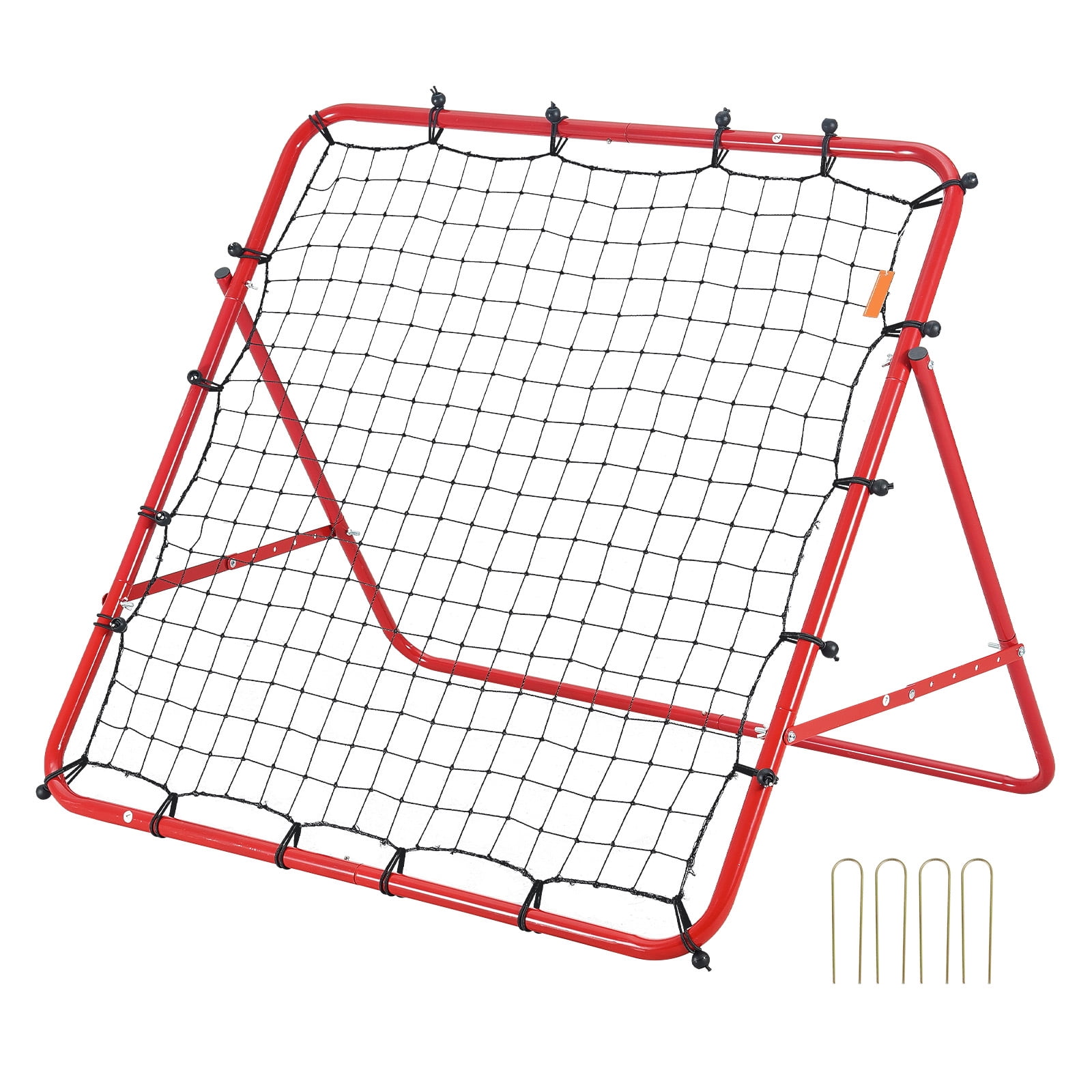 KFFKFF Portable Football Training Gifts 39"x39"Soccer Rebounder Net Kick-Back