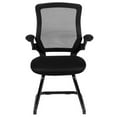 thumbnail image 4 of Pemberly Row Contemporary Mesh Sled Base Office Chair in Black, 4 of 5