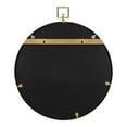 thumbnail image 5 of Kate and Laurel Tabb Round Framed Mirror, Gold 24x28, 5 of 9