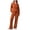 Orange, variant on Women Two Piece Sets Sweatsuit Oversized Sweatshirt Sweatpants Tracksuit Lounge Matching Set Fall Trendy