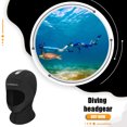 thumbnail image 4 of Soidarity Gorro de buceo de 5MM con equipo de esnórquel de hombro, Sudadera con capucha, protección para la cabeza, traje de neopreno CR, gorro Deportes acuáticos 【METRO】, 4 of 6