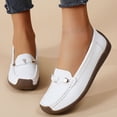 thumbnail image 2 of Xfvqtps Womens Breathable Slip on Loafers Comfortable Round Toe Flat Shoes with Cushioned Insole Lightweight Casual Shoes Wear White, 2 of 9