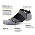 thumbnail image 3 of Calcetines Swiftwick MAXUS ZERO Tab para correr y jugar golf, 3 pares, grises, 3 of 8