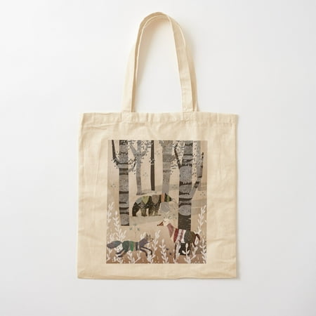 Forest In Sweater Cotton Tote Bag Canvas Tote Bag  Family Gift For Mother  Her