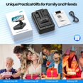 thumbnail image 3 of Cell Phone Stand with Bluetooth Speaker,3-in-1 Power Bank Bracket,360° Rotable Foldable Adjustable Phone Holder for Most Phones and Tablets,Cool Tech Gadgets Birthday Gifts for Men Women,Ideal Gifts, 3 of 8