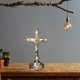 thumbnail image 3 of Soporte de Crucifijo cruzado Sunnimix Decoración de iglesia de oración religiosa dorado, 3 of 8