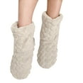 thumbnail image 5 of Wovix Women's Comfort Thermal Fuzzy Ankle Bootie Slippers Plush Lining -on House Shoes Anti- Sole Indoor Outdoor Solid Color Barefoot Shoes, 5 of 6