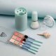 thumbnail image 3 of 6 In 1 Portable Travel Makeup Brush Set, Coshine 6pcs Easy-taken Mini Complete Function Cosmetic Brushes Kit With Holder And Mirror, 3 of 4